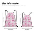 thumbnail image 4 of Kdxio Sunflower Rabbit Print Drawstring Backpack Bag,Waterproof Draw String Back Sack, Gym Drawstring Bags Swim Bag For Unisex, 4 of 9