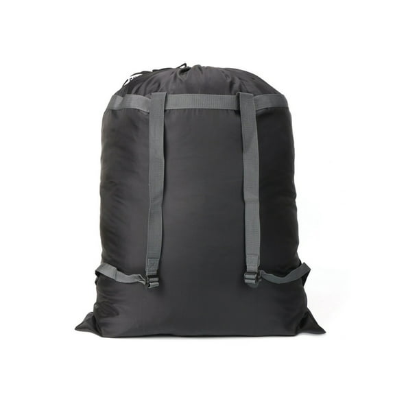 Hxlazmoo 2PC Heavy Duty Laundry Backpack Bags, 100L Large Capacity with Adjustable Shoulder Straps for Camping, Travel, Dorm & Laundromat – Durable Polyester, Drawstring Closure