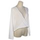 thumbnail image 1 of Blusas De Mujer Blusa De Manga Larga De Gasa Con Cuello En V Profundo Sexy Blanco L Likrtyny Mujer, 1 of 6