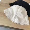 thumbnail image 2 of CoCopeaunts Black Bucket Hat Ladies Tide All-Match Fashion Fisherman Hat Spring Summer Sun Protection Little Pleated Basin Hat, 2 of 8