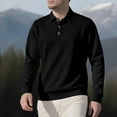 thumbnail image 2 of Mens Sweatshirt Under $10 Men's Knit Shirts Casual Long Sleeve Collared Pullover Sweaters Quarter Button Ribbed Vintage Sweater, 2 of 3