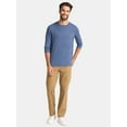 thumbnail image 2 of George Men's & Big Men's Cotton Crewneck T-Shirt with Long Sleeves, Size XS-3XL, 2 of 5