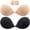 Beige+Black, variant on 2 Pairs Sticky Bra, Backless Bra, Reusable Adhesive Bra, Strapless Bras for Women, Push up Sticky Bra for Backless Dress Top, Adhesive Invisible Lift Up Bras with Nipple Covers