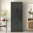 thumbnail image 7 of DIYART Black Kitchen Pantry Cabinet, 71" Tall Kitchen Storage Cabinet with doors, Kitchen Pantry Hutch with Storage for Kitchen, Dining Room, 7 of 7