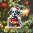thumbnail image 4 of Dalmatian Christmas Ornament Acrylic Hanging Decoration Dog Theme Holiday Decor for Tree and Home, 4 of 6