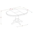 PORT7SBRC 7 Piece Dining room SetOval Dining Table with Leaf and 6