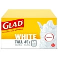 thumbnail image 2 of Glad White Garbage Bags - Tall 45 Litres -, 2 of 6