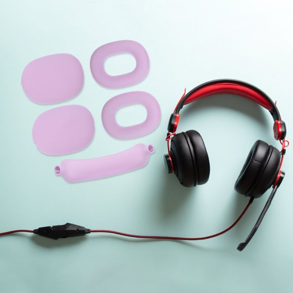 SHOWERORO 1Jgo Accesorio Para Auriculares Violeta Que Almohadillas Y Banda Con Ajuste