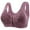 Purple, variant on Push Up Daisy Bras for Older Women Front Closure Bras No Underwire Full Coverage Wireless Bras Comfortable Everyday Sleep Bras