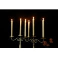 thumbnail image 5 of Chamvis Flickering Ivory Flameless LED Battery Operated Taper Plastic Candles 3D Wick Lights 6PK with Remote Control with Timer for Home Decor Halloween Christmas Wedding, 5 of 17