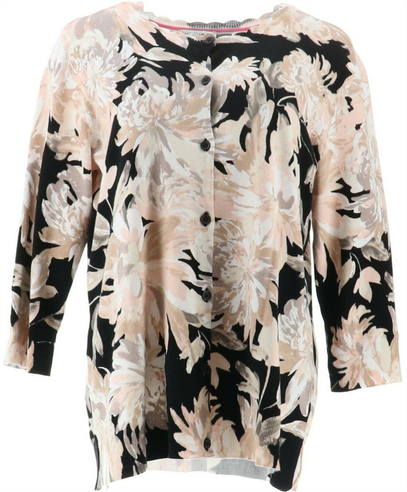 isaac mizrahi floral cardigan