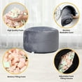 thumbnail image 6 of Big Bean Bag Chair with Memory Foam Filling 4 feet for Adult Child Giant Sofa Velvet Lazy Sofa Machine Washable Covers, Living Room Furniture Gray, 6 of 6