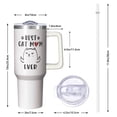 thumbnail image 3 of 1pc Cat mom 40oz Tumbler with Straw & Handle - Insulated Stainless Steel Cup | Holiday Gift for Man Women (Christmas, Valentine's, Birthday), 3 of 5