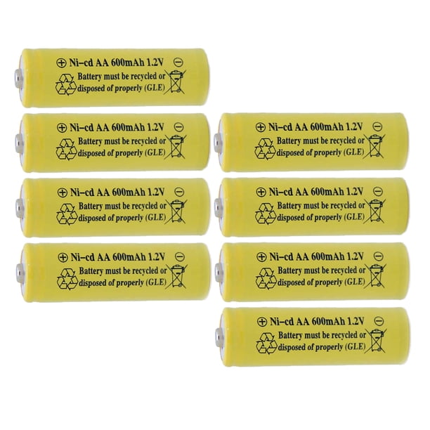 QBLPOWER 8Pack NiCd Rechargeable Batteries for Solar Garden Lights