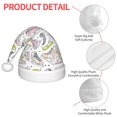 thumbnail image 4 of Balery Pink skates Pattern Santa Hat Christmas Hat Funny Christmas Hat Christmas Knitted Beanie Hat For Kids, 4 of 6
