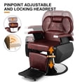 thumbnail image 4 of Artist Hand Heavy Duty Reclining Barber Chair Salon Hair Stylist Tattoo (Burgundy), 4 of 7