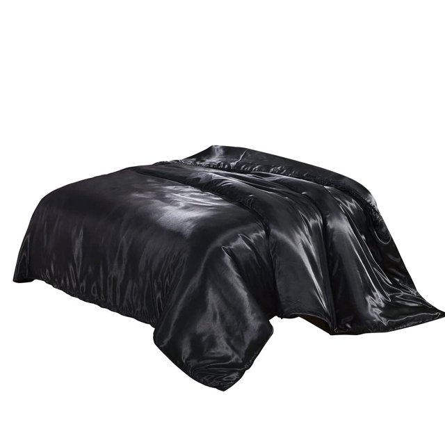 Yuarrent Funda de edredón Dido, funda de edredón de seda Artificial, funda de almohada para dormir con cremallera, juego de cama Juegos de cama negro Triángulo Yuarrent HA003632-01