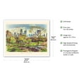 thumbnail image 2 of Spring In Central Park - Manhattan New York - Vintage Travel Poster by Joseph Fehér c.1940s - Fine Art Matte Paper Print (Unframed) 16x20in, 2 of 4