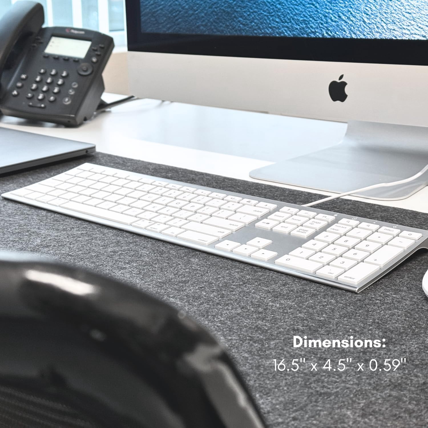 Macally USB C Keyboard (Upgraded) - Dual USB A + C Plug - Wired Keyboard for Mac - Ultra Slim, 20 Shortcuts, 110 Scissor Keys
