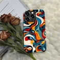 thumbnail image 5 of FKBRCL4U Compatible with iPhone 15 Pro Case, Swirling Colors Abstract Shapes Psychedelic Pattern for Girl Full Body Design Soft Silicone Drop Shock Scratch Protection for iPhone 15 Pro, 5 of 7