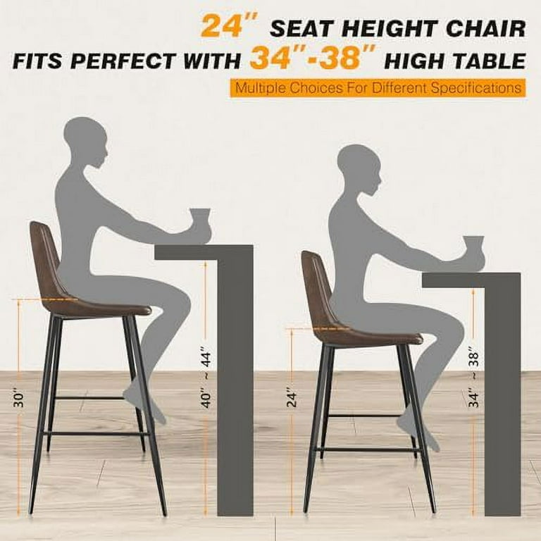 Seat height for 34 inch counter new arrivals