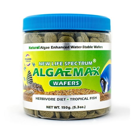 New Life Spectrum AlgaeMax Tropical Fish Food Wafers, 5.3 (Best Algae Eating Tropical Fish)