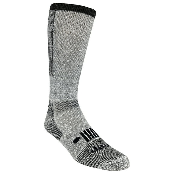 JEEP Men's Rugged Wool Blend Crew Socks - 1 Pair Pack- Heavyweight Cushioned Comfort and Blister Prevention