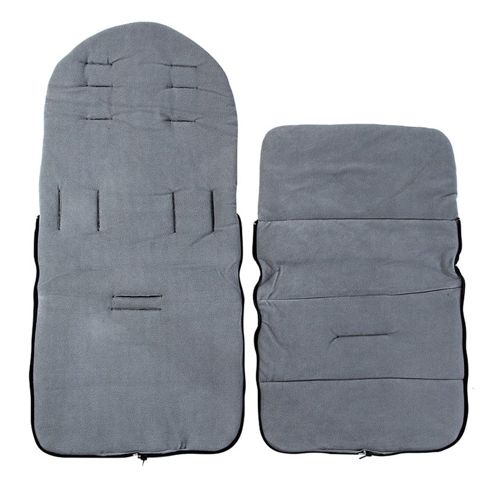 Baby Sleeping Bag Universal 3 in 1 Stroller Annex Mat Footmuff Cover Autumn and Winter Pram Mat Keep Warm Waterproof Windproof Cold-Proof Detachable (Black)