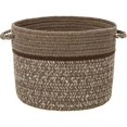 thumbnail image 1 of Rhody Rug CC38B018X012S 18 x 12 in. Casual Comfort Mocha Banded Basket, 1 of 1