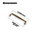 thumbnail image 5 of Goo-Ki 12 Pack 5" Hole Center Antique Brass Kitchen Cabinet Handles, Closet Classic Ancient Zinc Alloy Drawer Cabinet Pulls Dresser Hardware for Bedroom, 5 of 7