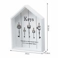 thumbnail image 2 of Caja De Llaves De Estilo Moderno Con Forma De Casa, Caja De Almacenamiento Para Colgar En La Pared Con Llave De Madera, Joyero Cateissary HA023626-00, 2 of 7