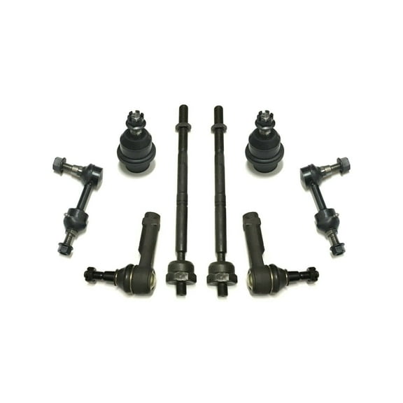 8 Pc Suspension Compatible with 2WD Models Only Stabilizer Sway Bar Links Outer Inner Tie Rod Ends Lower Ball Joints Fits select: 2004-2005 FORD F150