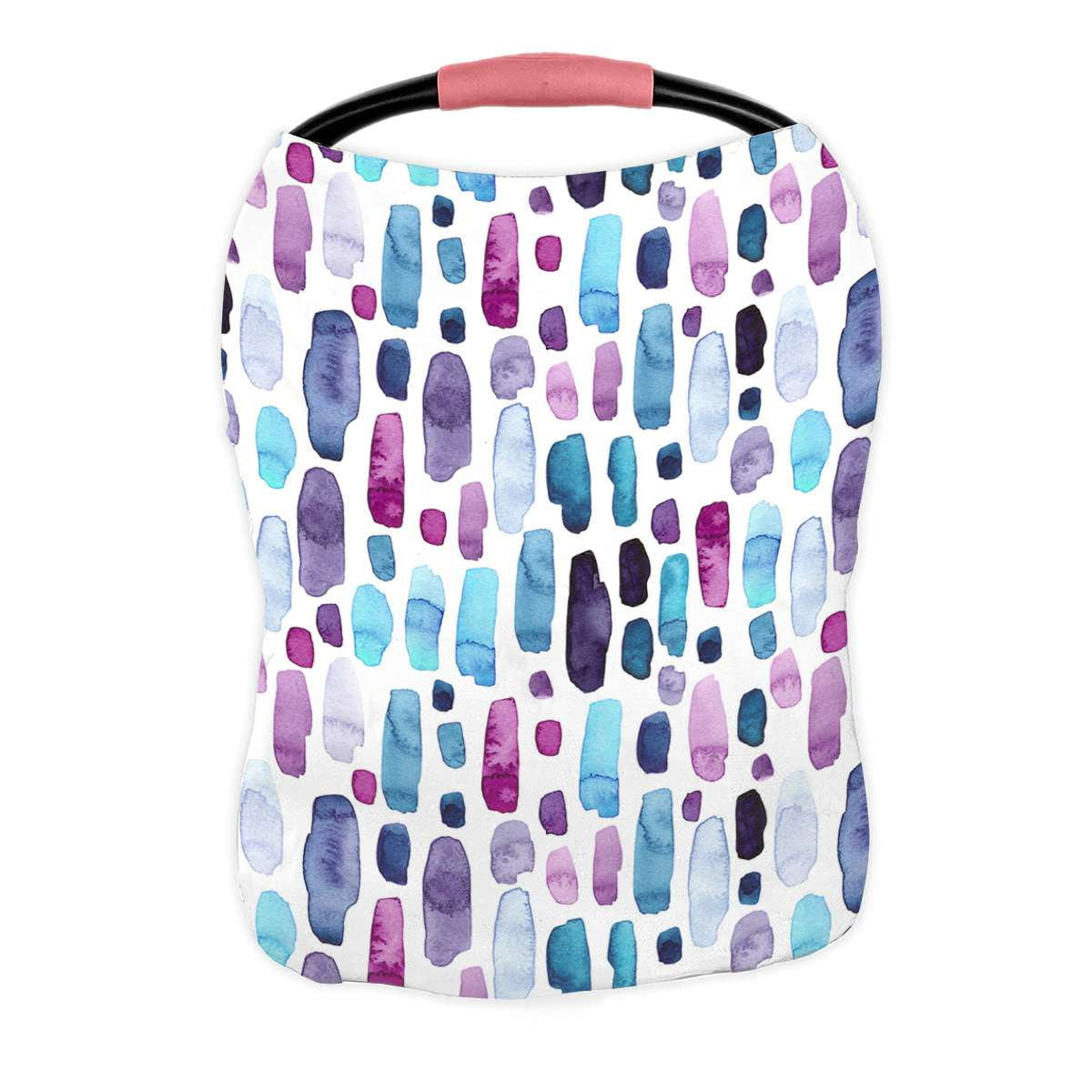 ECZJNT Deep Violet Pink Splashes Nursing Cover Baby Breastfeeding Infant Feeding Cover Baby Car Seat Cover