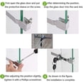 thumbnail image 3 of Cerradura para puerta corrediza de vidrio para vitrina de terrario (3 piezas), pestillos con 6 llaves, 3 of 5