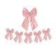 thumbnail image 2 of Guirnalda de decoración para fiestas, lazos, cintas colgantes, nailon rosa, licra, 40 x 24 cm, ligera, ideal para cumpleaños, bodas y Navidad | Lazos festivos versátiles para paredes y ventanas del, 2 of 8