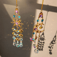 thumbnail image 4 of Crystal Suncatcher Outdoor Wind Chimes Garden Wind Music 3d Wind Spinner Hanging for Garden Rainbow Maker Decoration B, 4 of 7