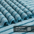 thumbnail image 7 of Jessy Home 4 Pack Green Pine Bicolor bar Stripe Large Bath Towels Set Oversized Bath Sheet Soft Towel Set, 7 of 7
