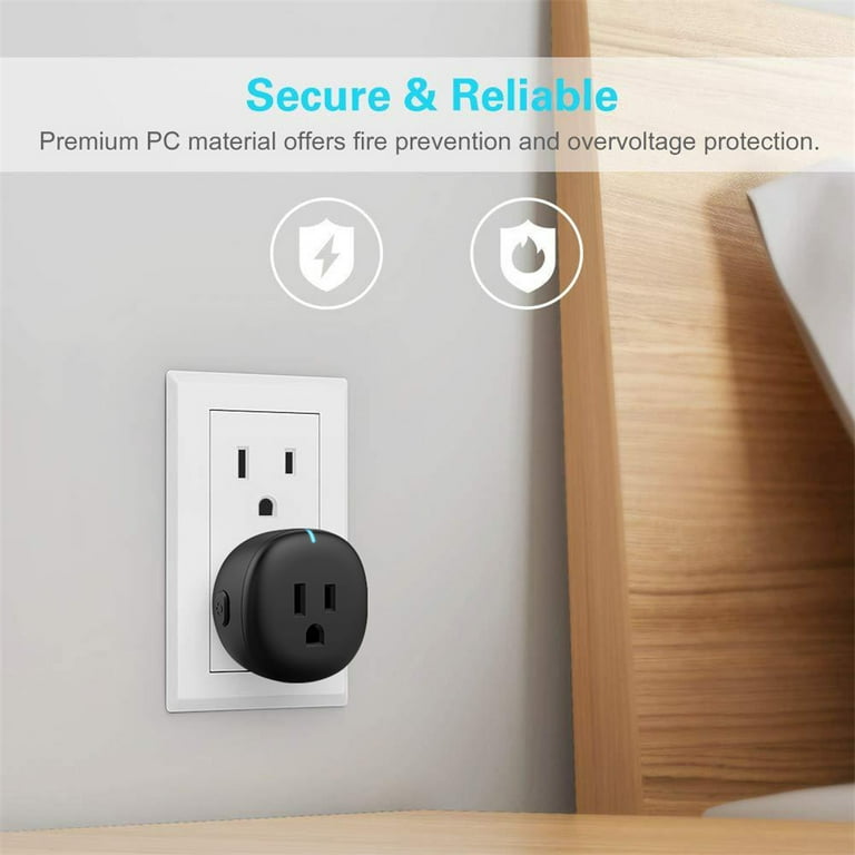 3 pin wireless Smart Plug 2x Socket Outlet WiFi 10a Works With Alexa&google  Home Bsd01 for sale online