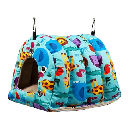 Warm Parrot Cage Tent Hammock Birdcage Accessories Hideaway Cave Birdhouse House M
