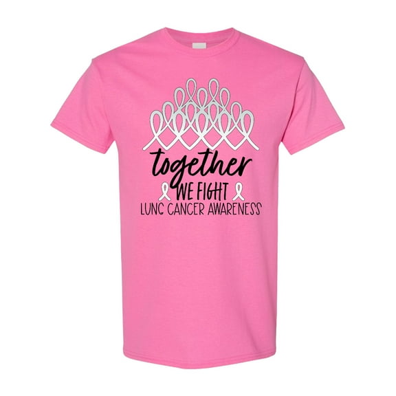 Inktastic Together, We Fight Lung Cancer Awareness T-Shirt