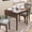 Brown, variant on Euroco 29"- 45" Extendable Dining Table for 4, Folding Kitchen Table with Wood Legs for Kitchen, Dining Room,Living Room,Small Spaces,Espresso