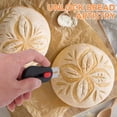 thumbnail image 2 of 1pc Magnetic Bread Scoring Knife with Replaceable Blades - Comes with 6 blades, a dough scoring tool and baking tool suitable for making sourdough and other breads.,Black, 2 of 12
