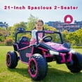 thumbnail image 4 of Ride on Toy for Big Kids, Kids' 2 Seat Electric Vehicles Outdoor Race Truck Car with 4 * 75W Strong MotorsBluetooth Speaker and 24V 7AH Big Battery,2 Seat Electric Cars for Kid 3-8, 4 of 6