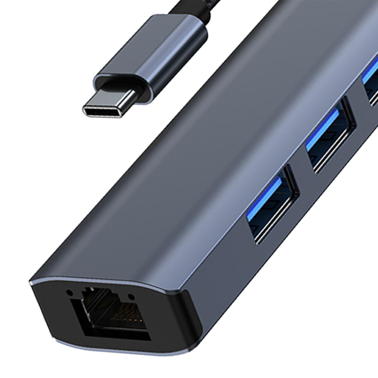 LeeQinersw USB C Hub 3 USB Ports 100W PD 6 in 1 USB C Laptop Docking Station Dongle for USB