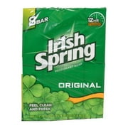 Irish Spring Original Deodorant Soap Unisex Soap, 3.75 Oz Bars, 8-Count (Pack of 16)