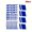 Blue, variant on 20 Reflective Car Wheel Rim Stickers, Sporty Stripe Racing Wheel Hub Decals, Geometric Patterns, Self-adhesive, Single-use, High-gloss Finish, Irregular Shapes