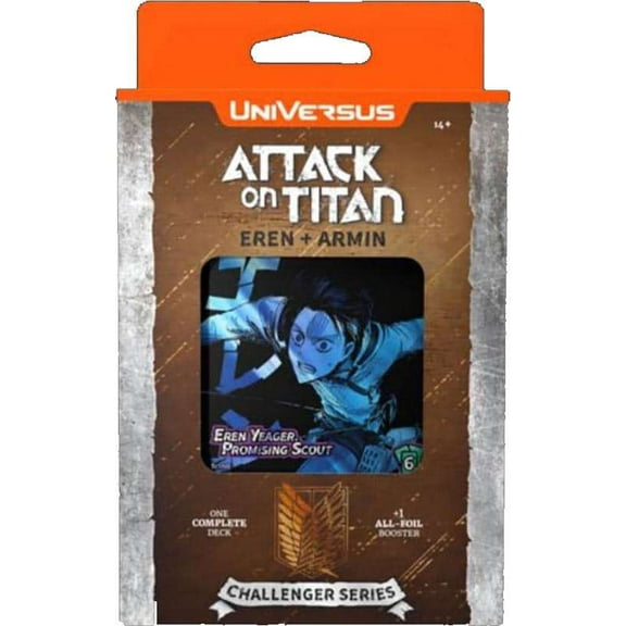 Universus CCG Attack on Titans Challenger Series Deck DISPLAY Box (4 Decks, Battle for Humanity)