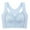 Blue, variant on Bigersell Front Snap Closure Bras Women Racerback Back-Smoothing Lace V-Neck Crop Tank Tops Ladies Push-up Bras No Underwire Comfort Soft Padded Bra Bralettes Wire-Free Everyday Bras Khaki XL