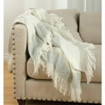 thumbnail image 5 of Fennco Styles Cozy Faux Mohair Plaid Fringed Throw Blanket, 5 of 27