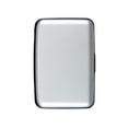 thumbnail image 2 of HOMEIORA 1pc Waterproof 7 Slots RFID Blocking Credit Card Protector Aluminum ID Case Hard Shell Business Card Holder Metal Wallet, Silver, 2 of 8